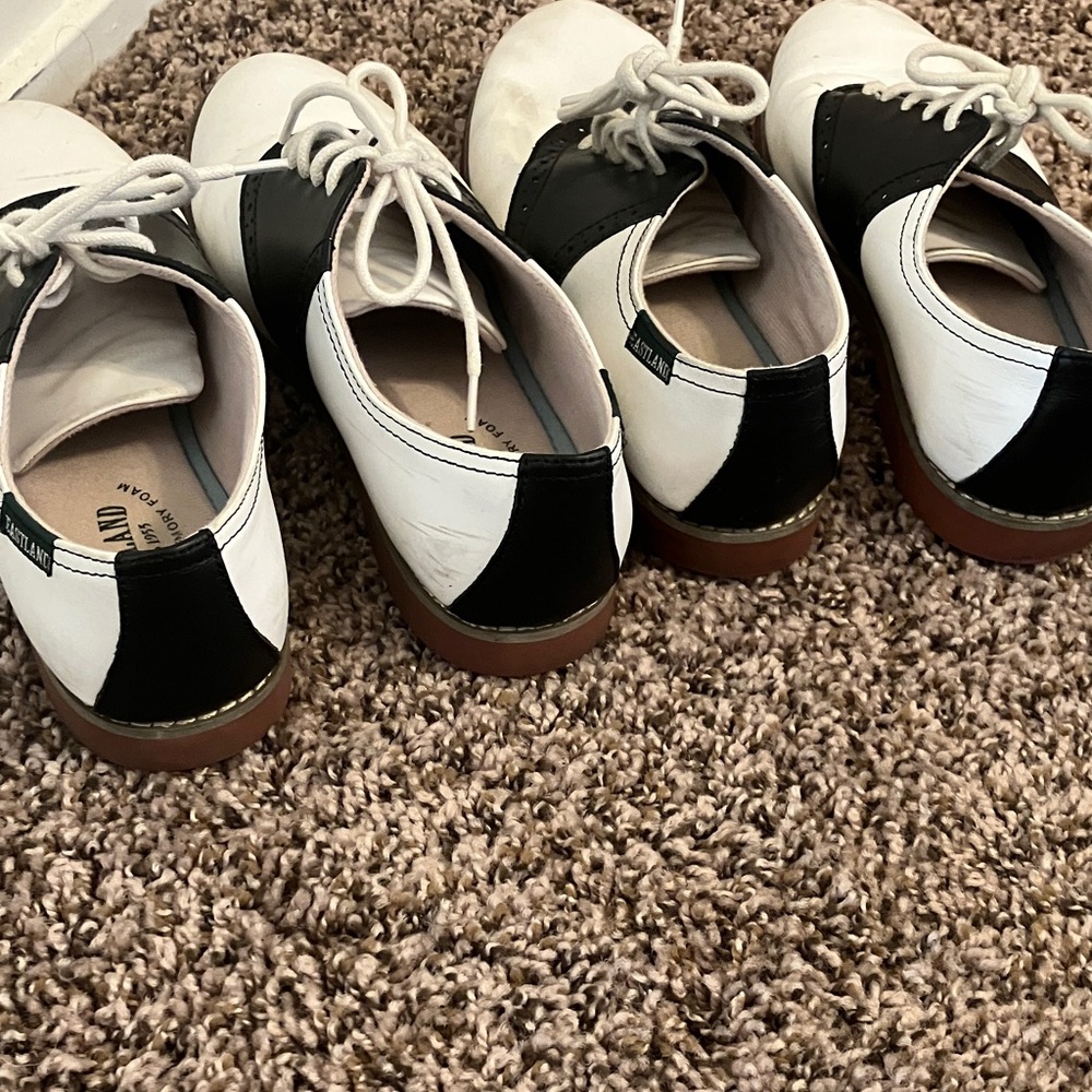 Eastland Black and White Saddle Sneakers - Picture 5 of 5